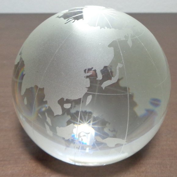 Transparent Translucent Crystal Glass Paperweight - Picture 3 of 4